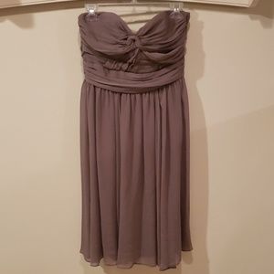 Gray H&M Strapless Dress